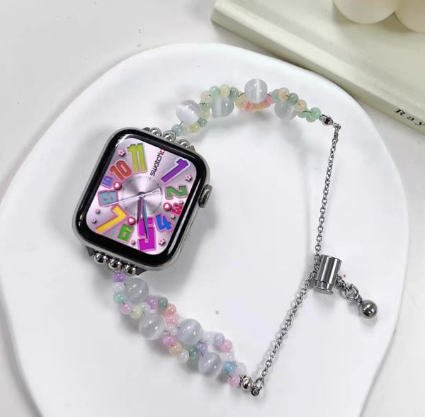Fashion Beaded Apple Watch Band Jewels Girly