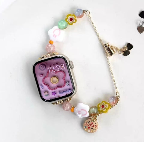 Flower Apple Watch Band Women Aesthetic