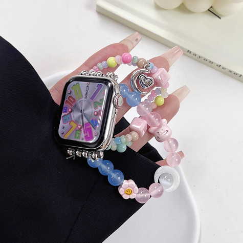 Fashion Beaded Apple Watch Bandfor Women   Jewels Girly