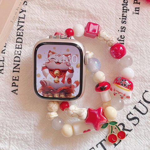 Kawaii Star Cute Apple Watch Bands for Women Aesthetic