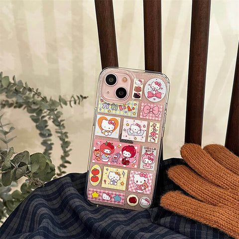 Hello Kitty Pattern iPhone 15 Pro Max Case