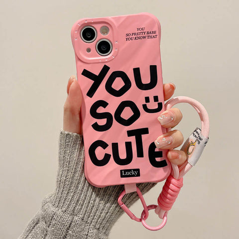 Pink You So Cute iPhone 15 Pro Max Case