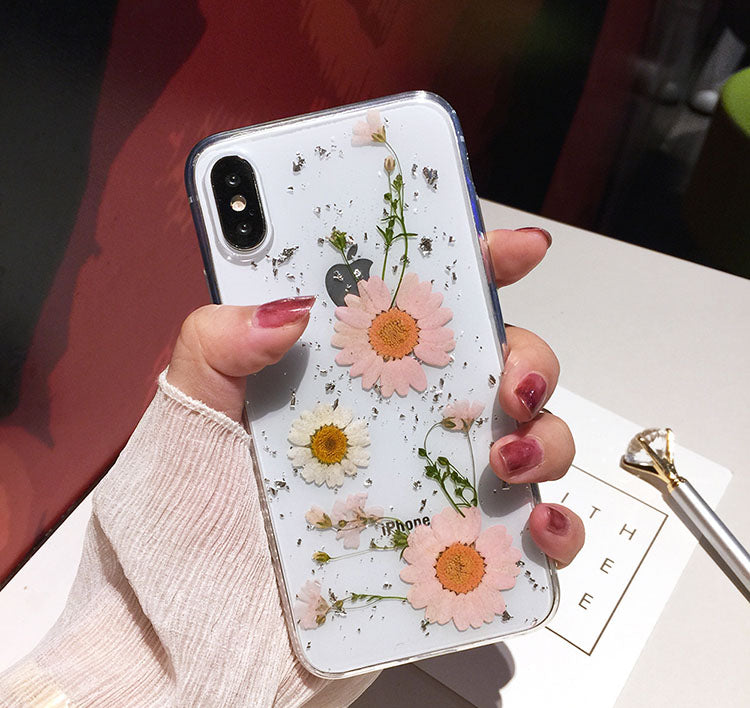 Luxe Pressed Flower Protective iPhone 11 Case Cute