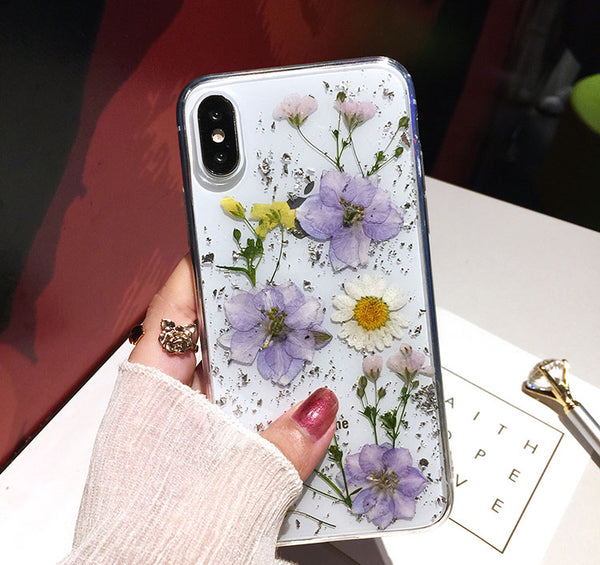 Luxe Pressed Flower Protective iPhone 11 Case Cute