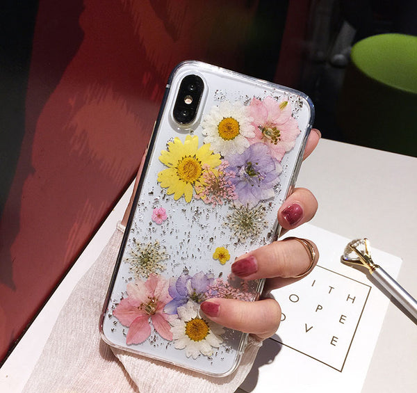 Luxe Pressed Flower Protective iPhone 11 Case Cute